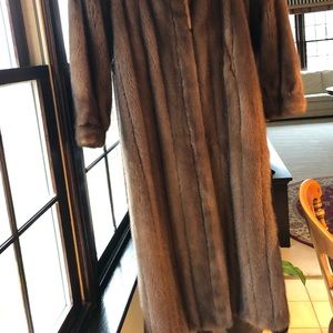 Saga Full Length Mink Coat with matching hat
